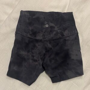 lululemon athletica Tie-Dye Black Align Shorts Size 4